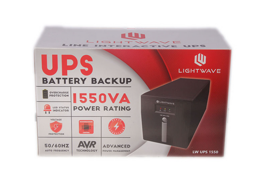 Onduleur UPS LIGHTWAVE BACKUP 1550VA