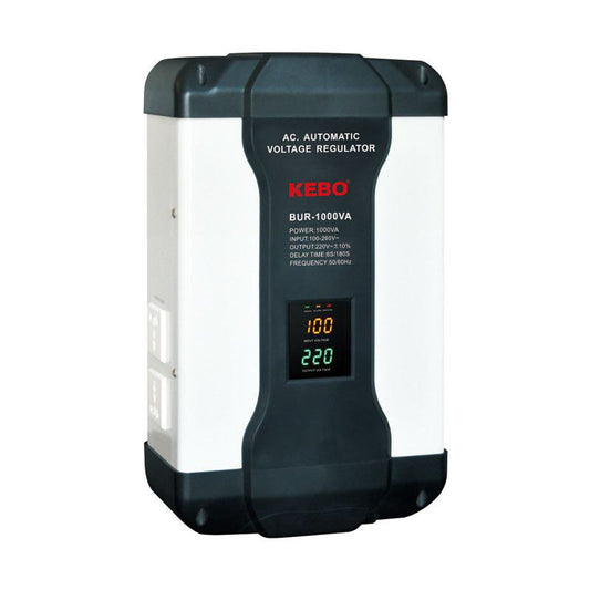 Régulateurs de tension automatiques KEBO BUR-1000VA, BUR-2000VA, BUR-3000VA et BUR-5000VA