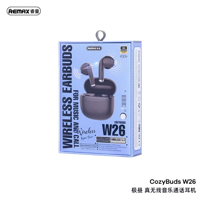 REMAX CozyBuds W26 | Écouteurs sans fil - Blanc