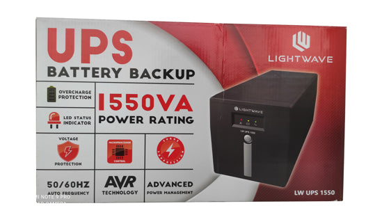 Onduleur UPS LIGHTWAVE BACKUP 1550VA
