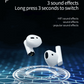 TWS Pro 5s Blanc I Ecouteurs Bluetooth sans fil